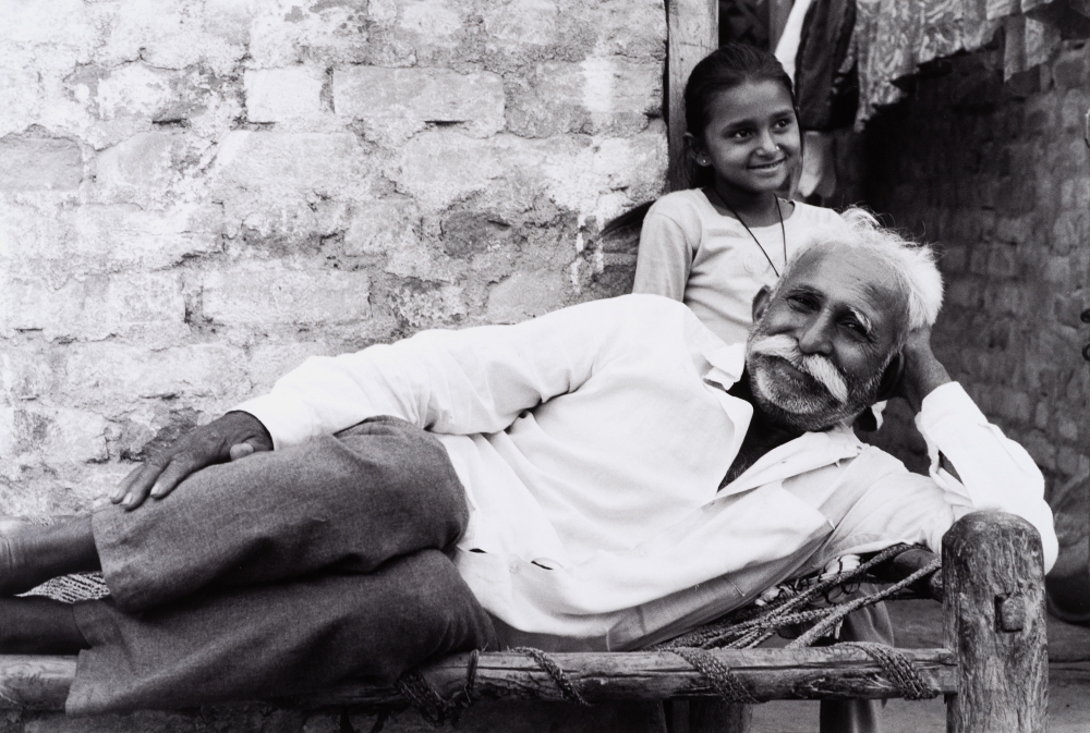 Gujarati Grandfather, 11.5" x 17", Toned Silver Gelatin Print