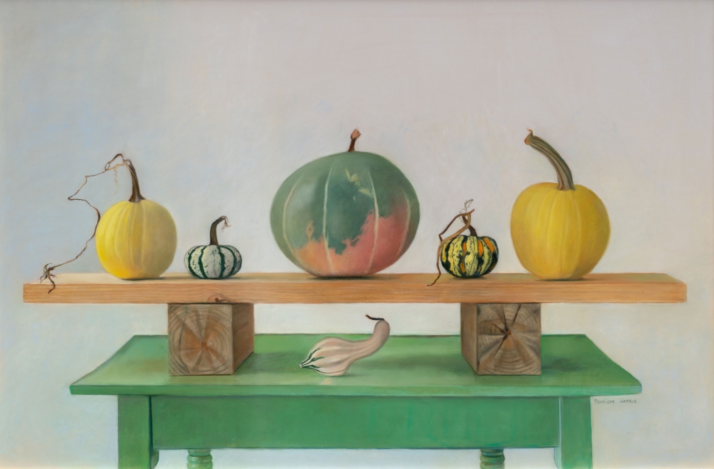 Board Gourds, 40&quot; x 60&quot;, Pastel On Paper