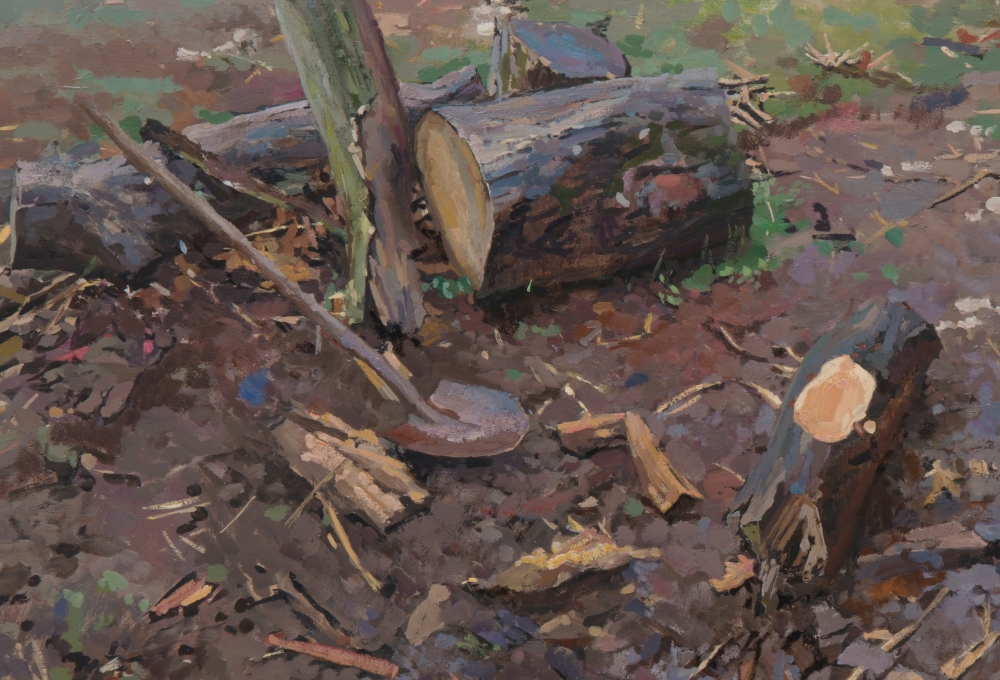 Evidences Of An Excavation (Detail),&nbsp;14.5&quot; x 17&quot;, Oil On Panel