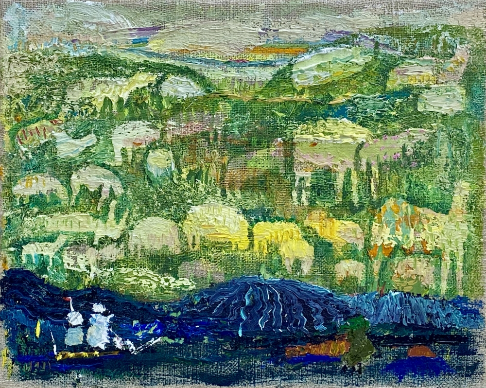 Green Pasture, 8" x 10", Oil On Linen