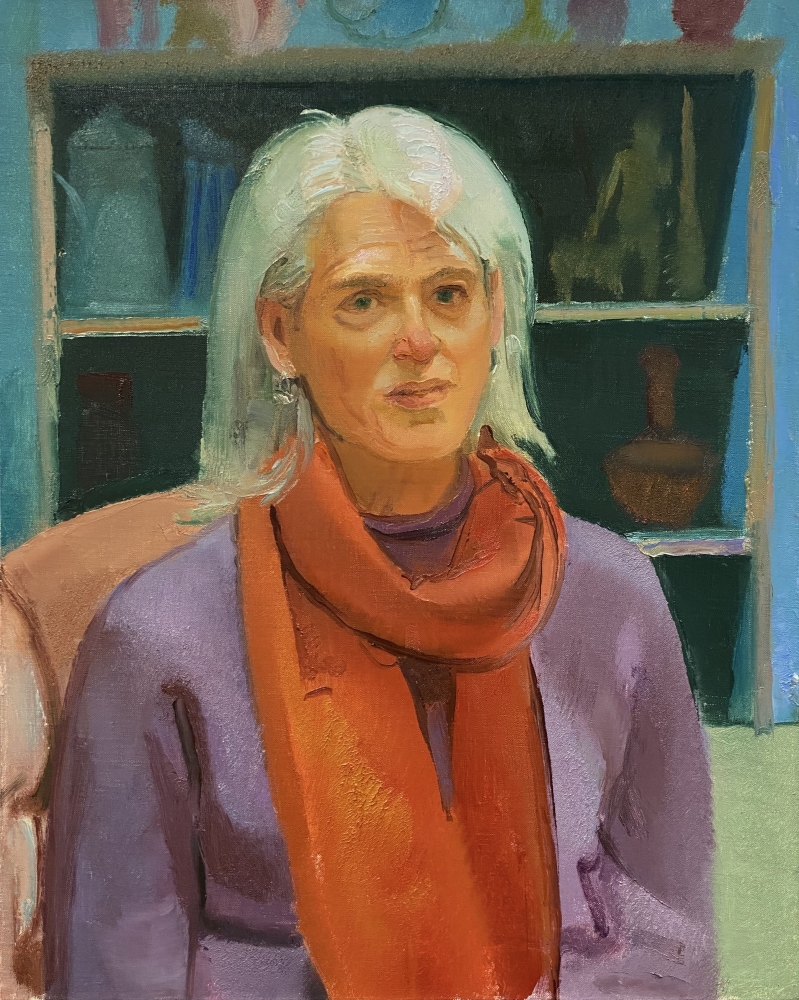 Portrait Of Jan, 30&quot; x 24&quot;, Oil On Canvas