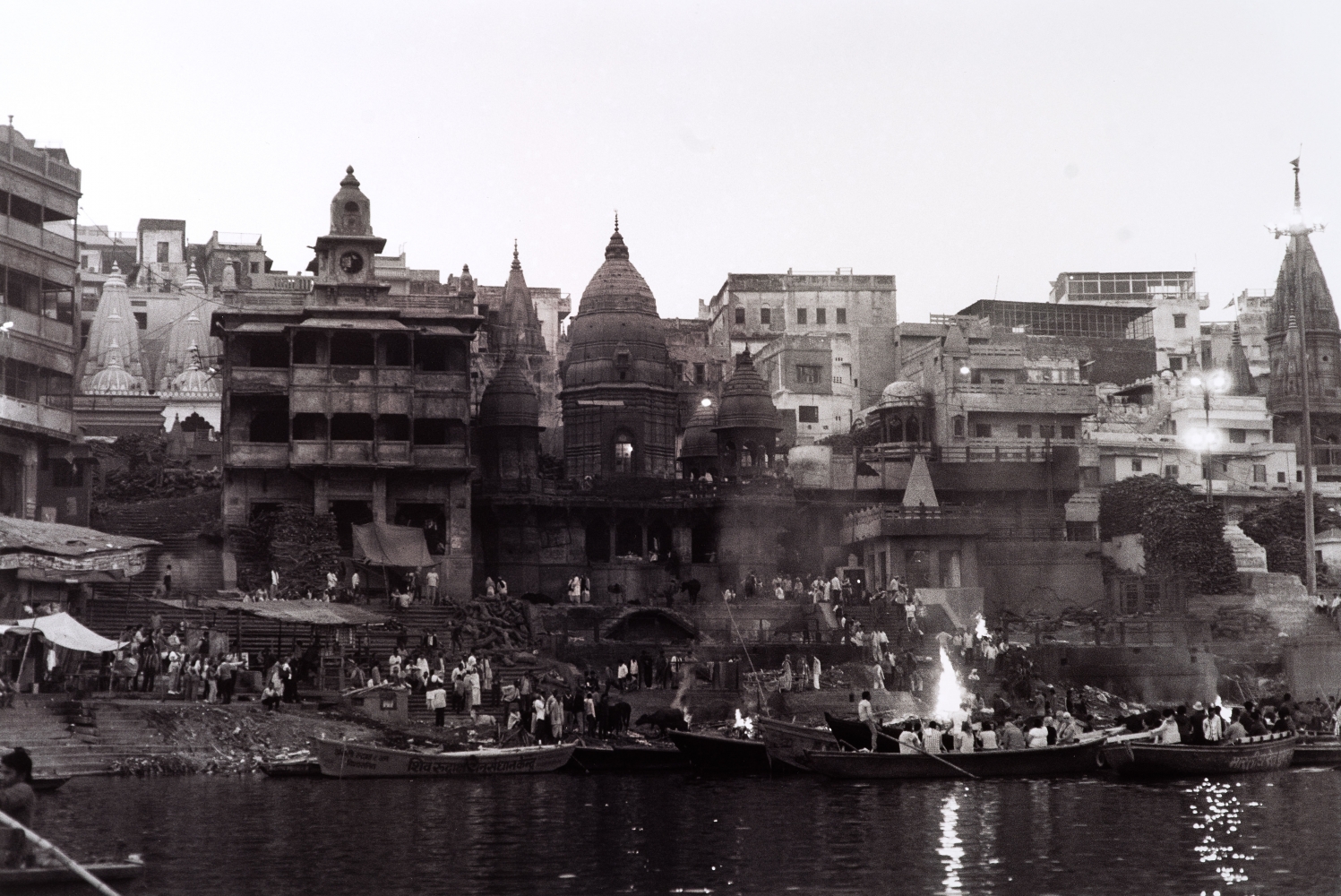 Dusk In Varanasi, Ghats Along The Ganges, 11.5&Prime; x 17&Prime;
