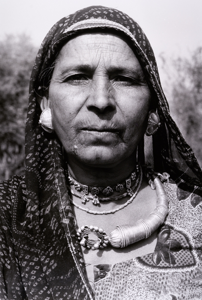 Rajasthani Woman  17" x 11.5"  Toned Silver Gelatin Print