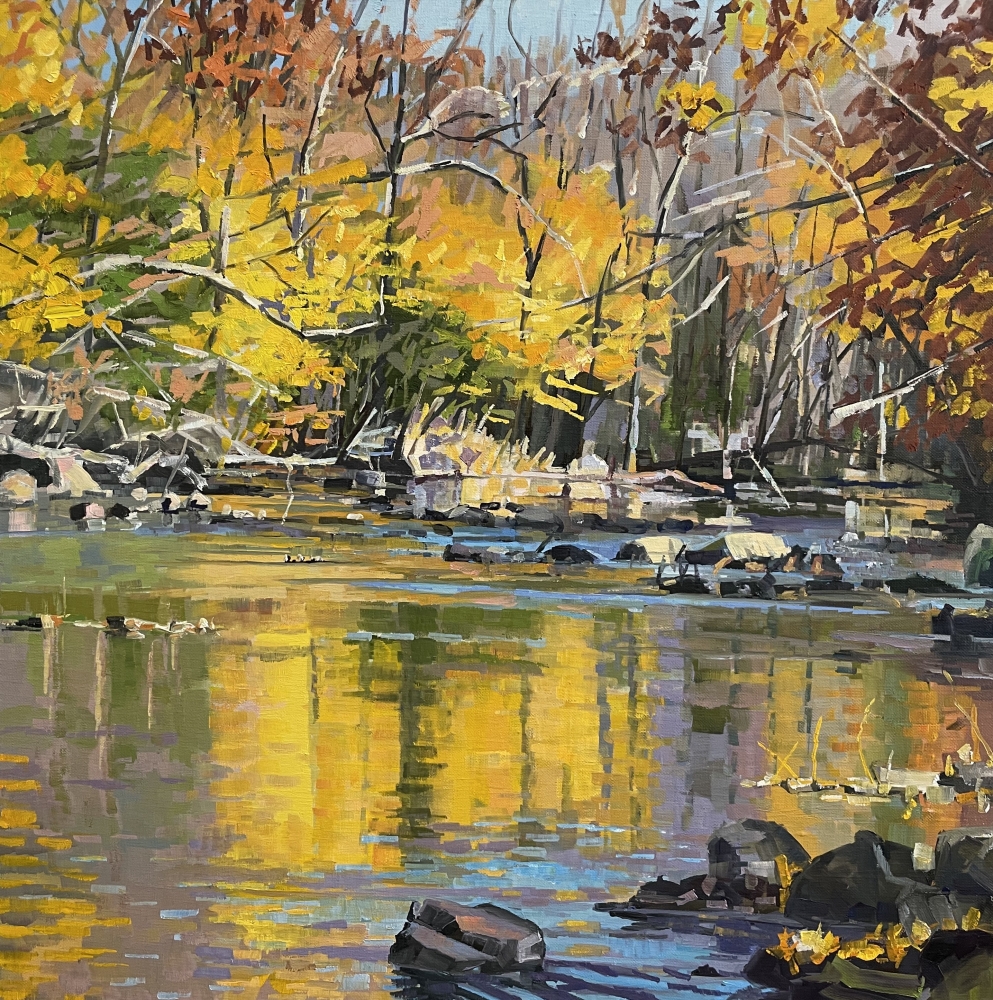 French Creek Symphony  24" x 24"  Oil On Linen