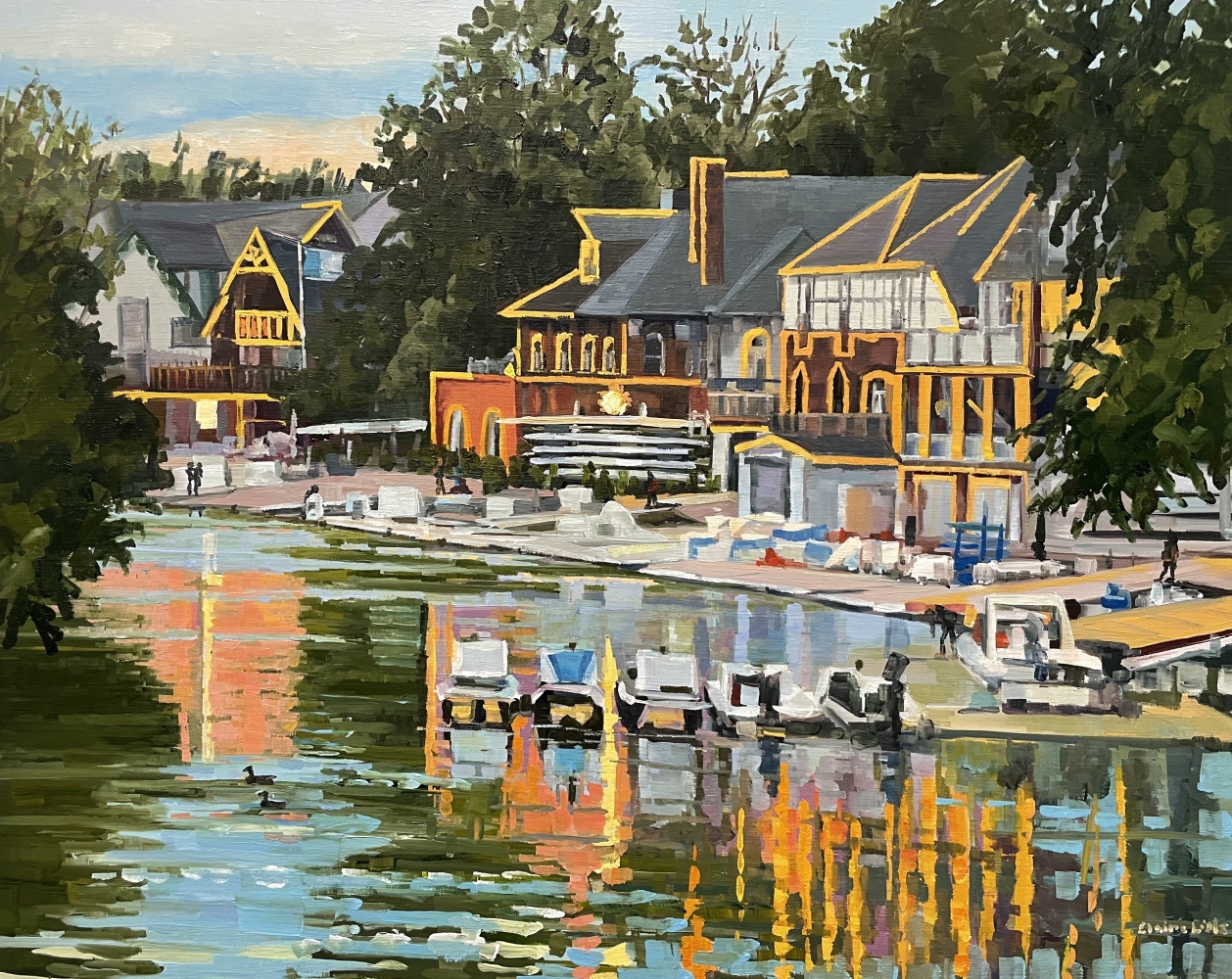 Putting The Boats To Bed (SOLD), 24&quot; x 30&quot;