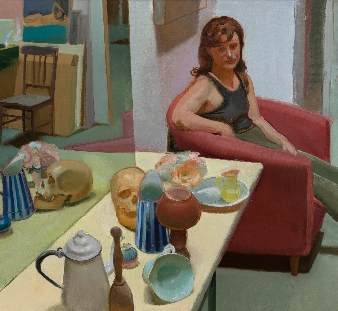 Patrice With Still Life, 44&quot; x 48&quot;