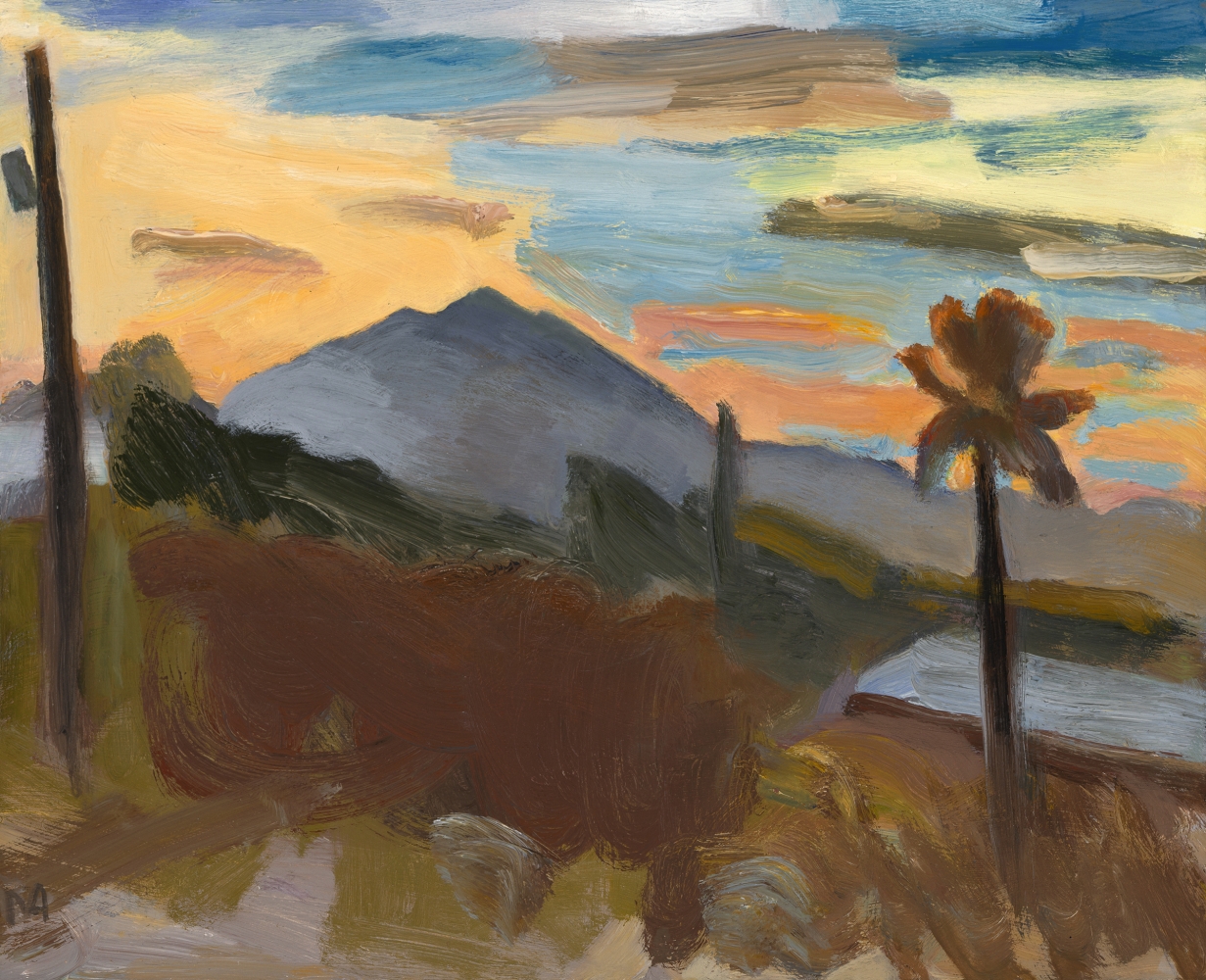Tucson Sunset Study  8" x 10"  Oil On Canvas