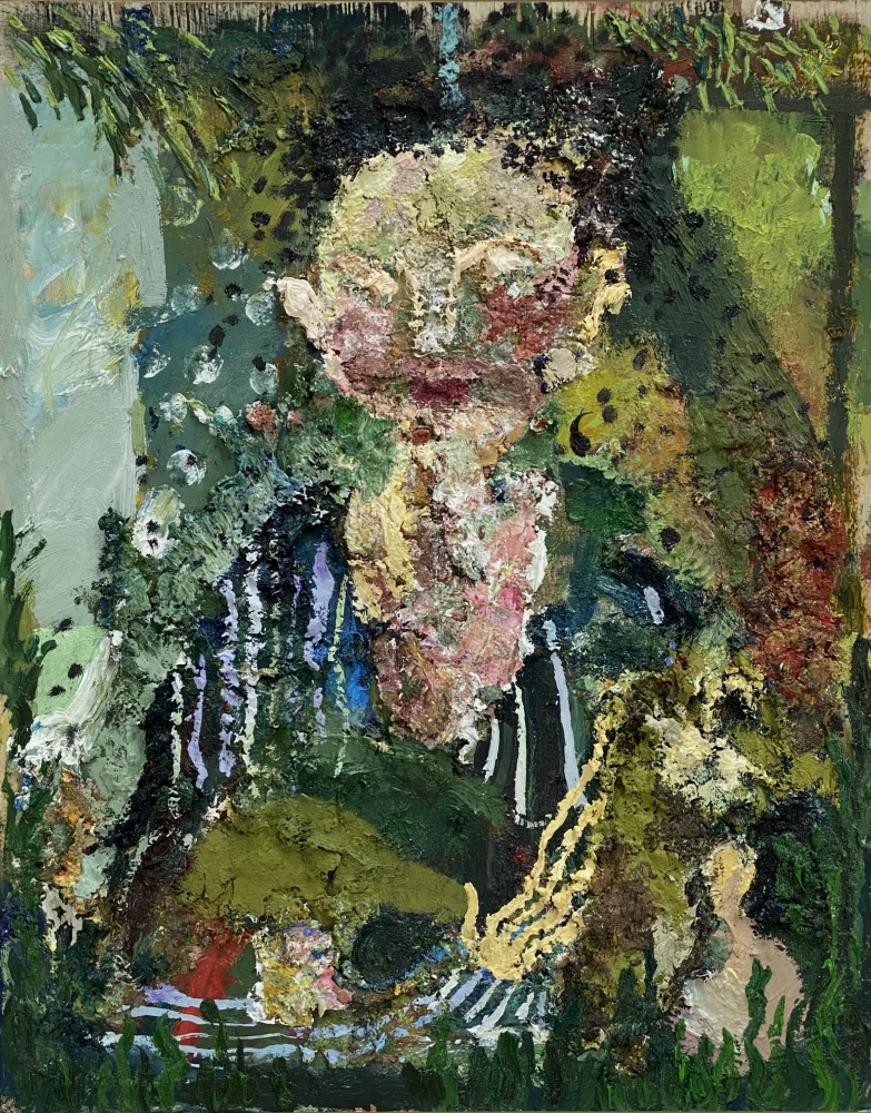 Girl With Rabbit (SOLD), 15&quot; x 12&quot;