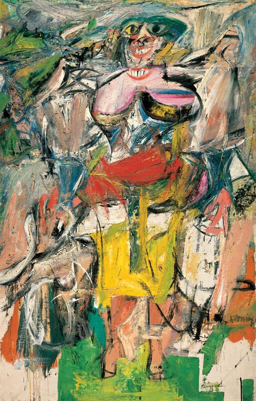 Willem de Kooning,&nbsp;Woman With Bicycle, 1952-3