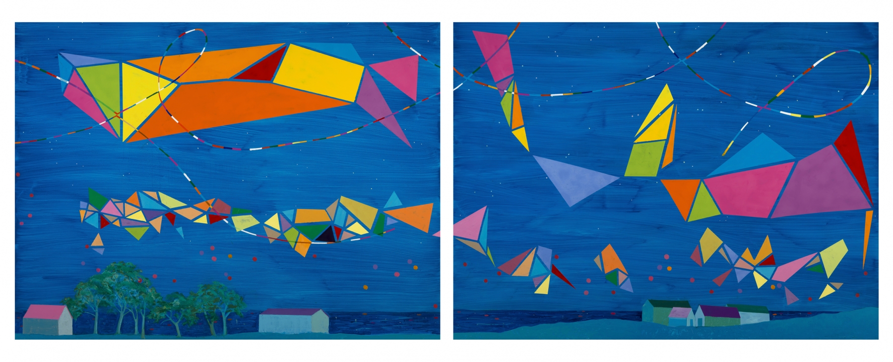 Dreaming Of Achill (Diptych) (SOLD), 38&quot; x 92&quot;