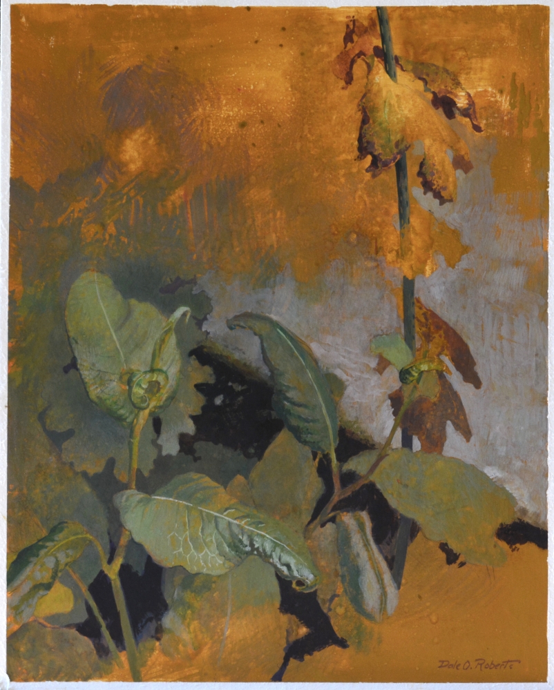 Leaves Of Gold  20" x 16"  Gouache