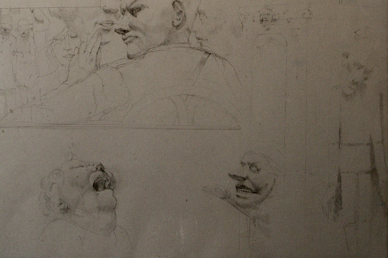 Overture Study #5  14" x 22"  Pencil On Paper