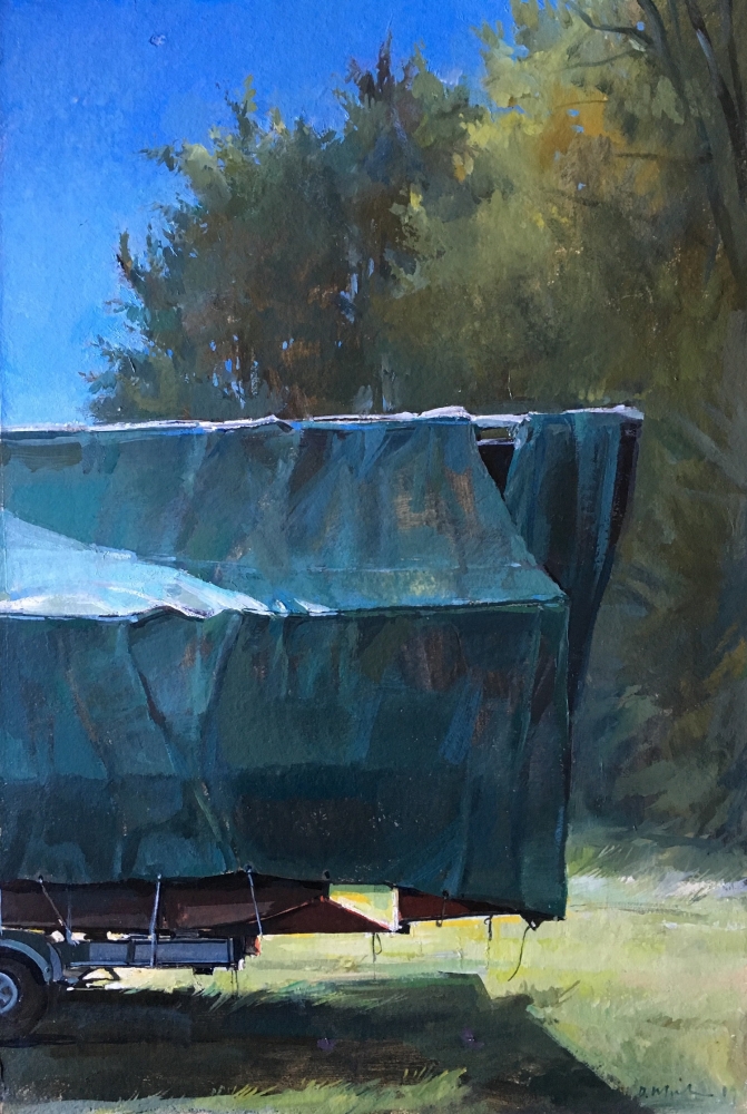 Covered Boat, 22&quot; x 15&quot;