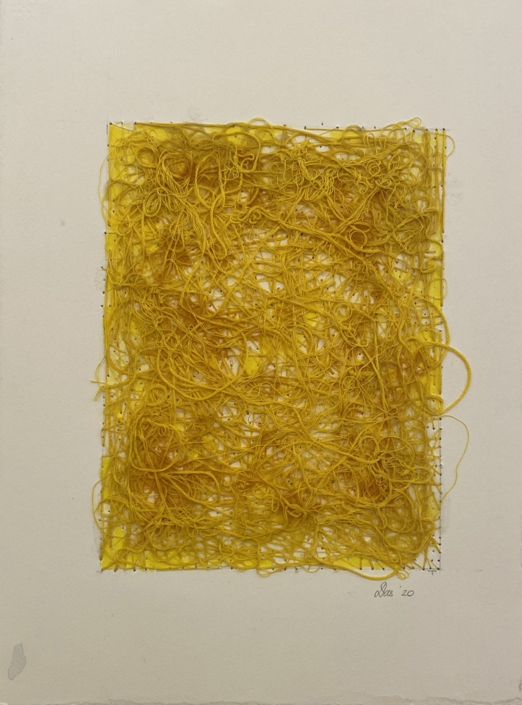 Work On Paper Yellow II, 15&quot; x 11&quot;
