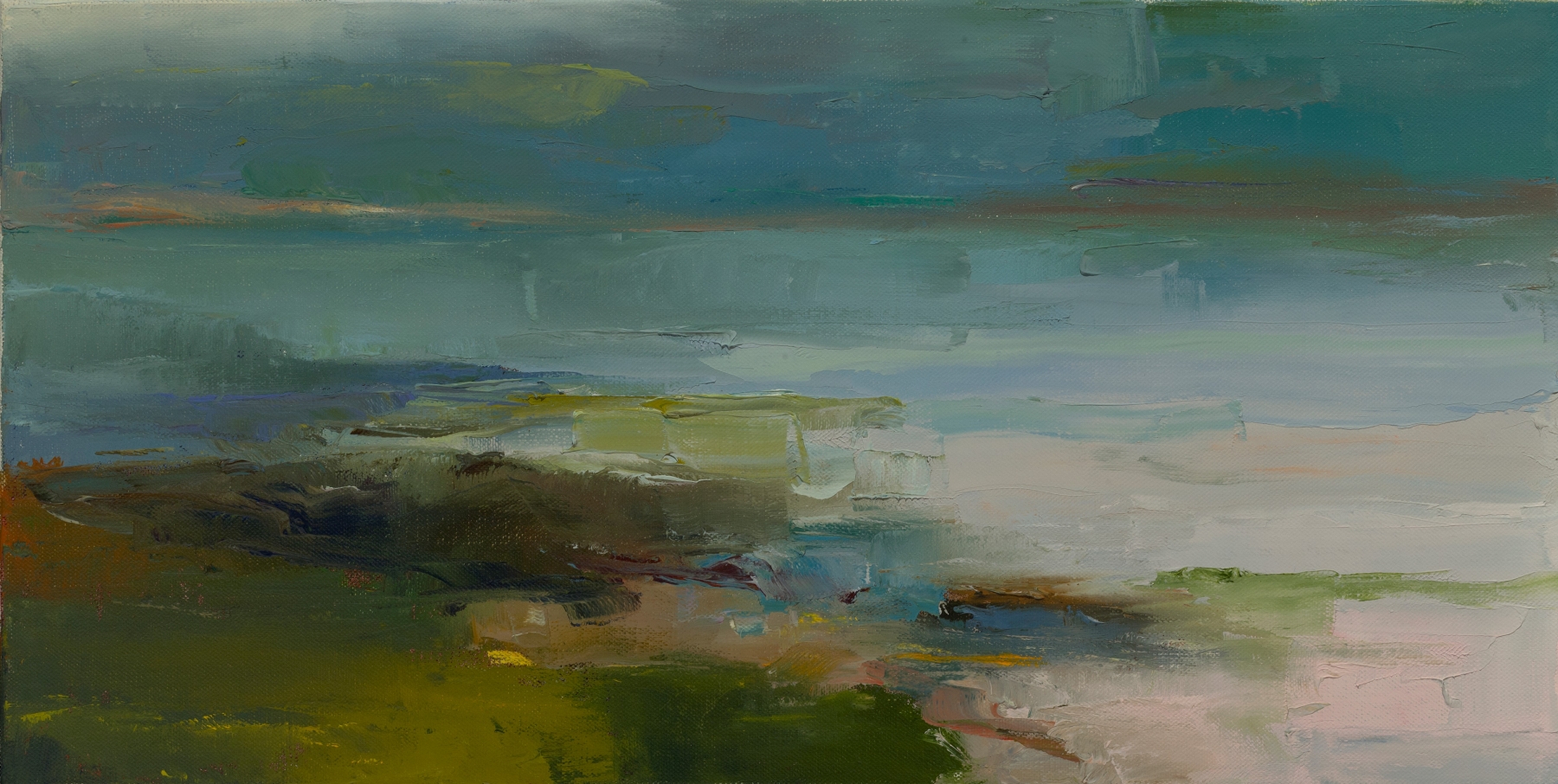 Cove In The Mist (SOLD), 15&quot; x 30&quot;