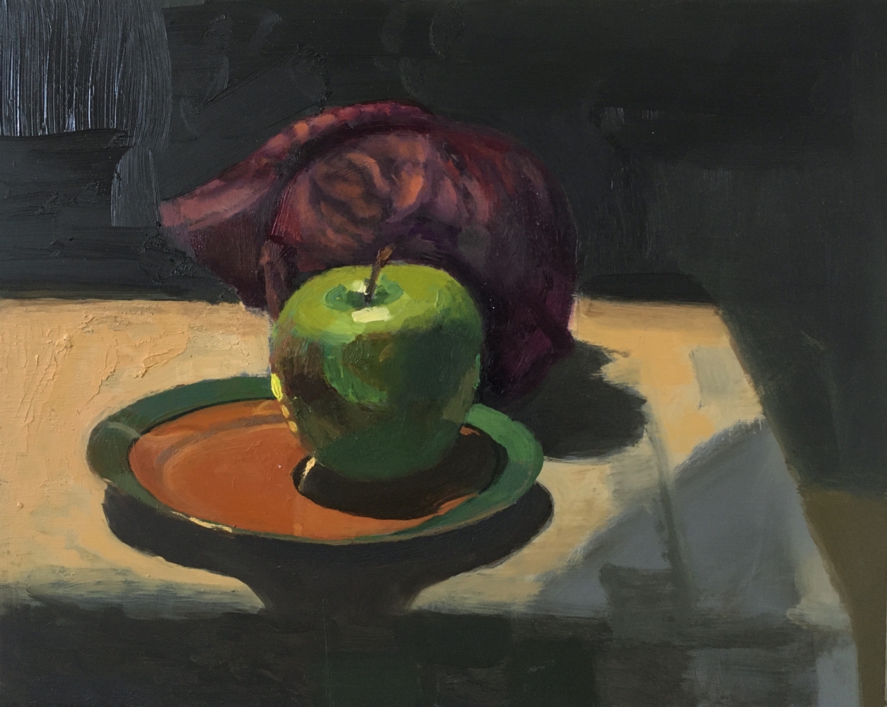Apple And Red Cabbage, 8&quot; x 10&quot;