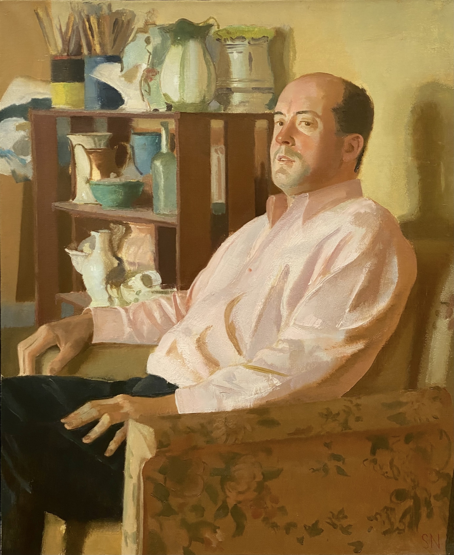 Portrait Of Bill, 34&quot; x 28&quot;, Oil On Canvas