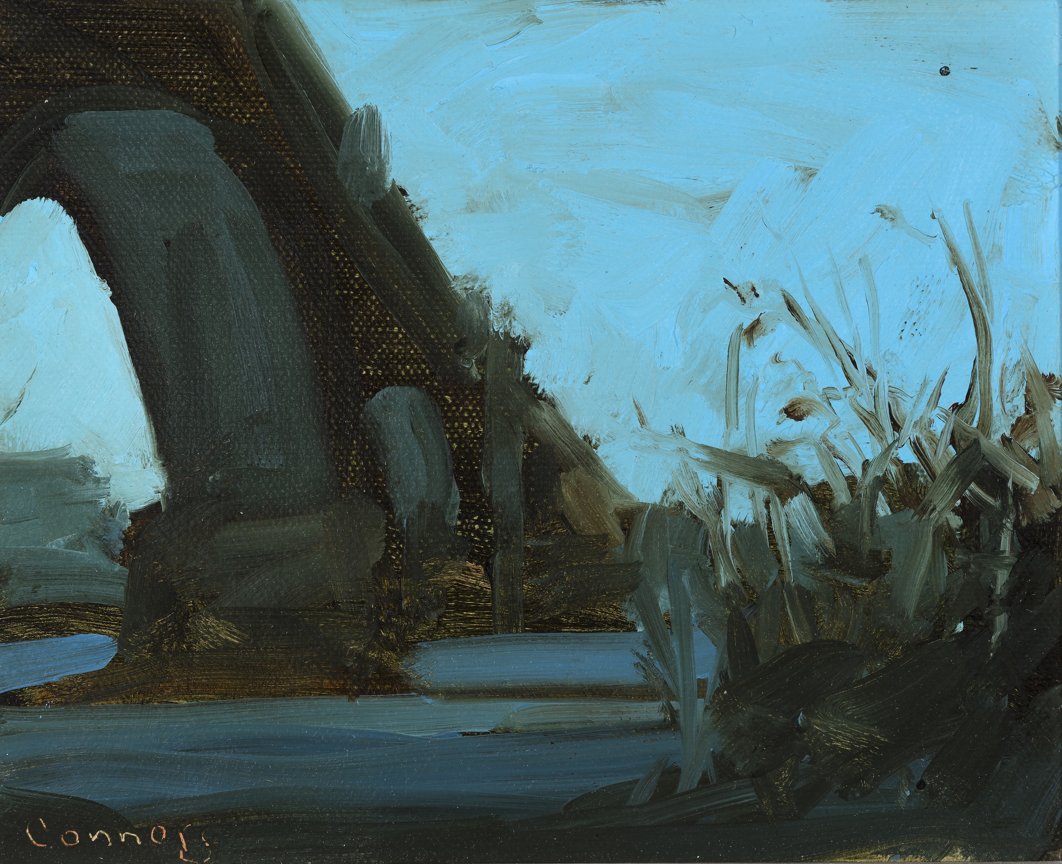 Late Winter, Schuylkill River Viaduct, Evening

6&quot; x 7&quot;

Oil On Panel