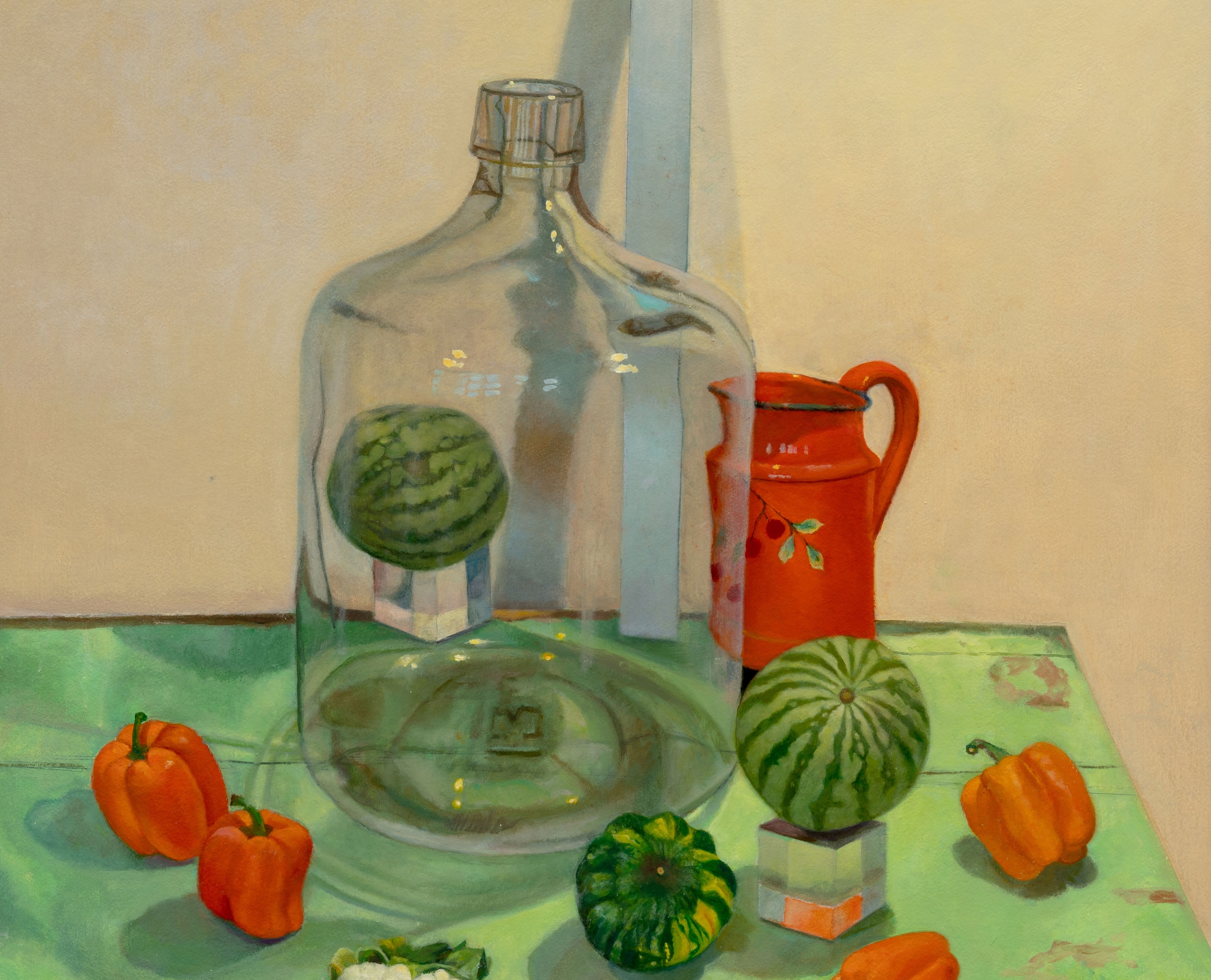 Melon High (Detail), 55.5&quot; x 39.5&quot;, Oil On Paper Mounted On Board