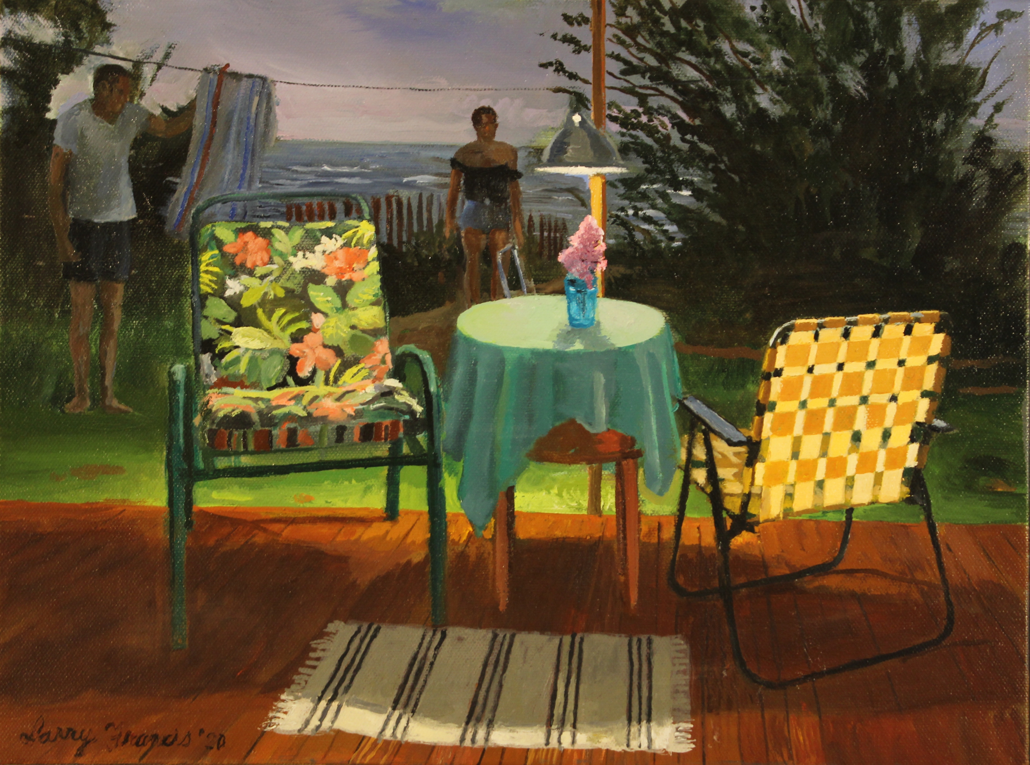 Larry Francis, Evening, 12&quot; x 16&quot;, Oil On Canvas