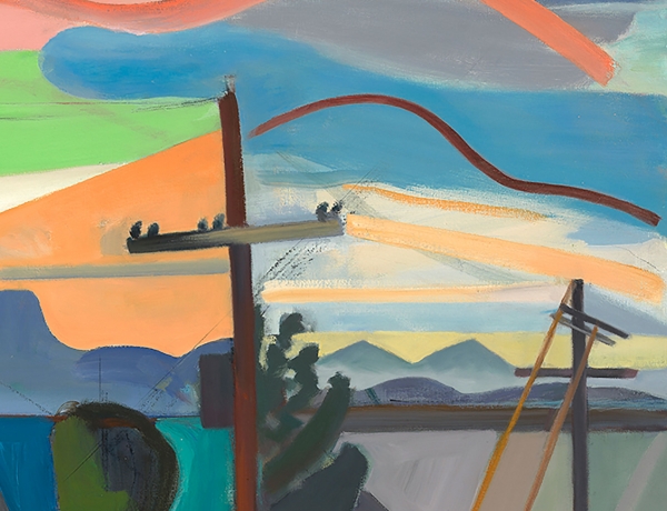 Martha Armstrong, Tuscon Sunset, Oil On Canvas