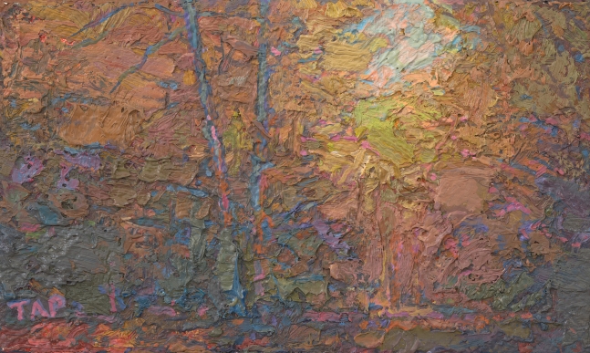 Thomas Paquette, Ironwood Trail Study II (SOLD)  3.13" x 5.13"  Oil/Linen/Mounted On Wood Panel