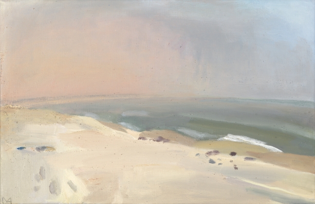 Foggy Morning, R.I.  11" x 17"   Oil On Canvas