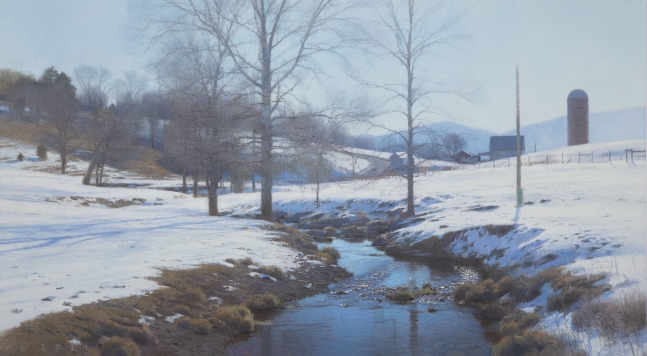Cold Morning, Swover Creek&nbsp;(SOLD), 30&quot; x 54&quot;