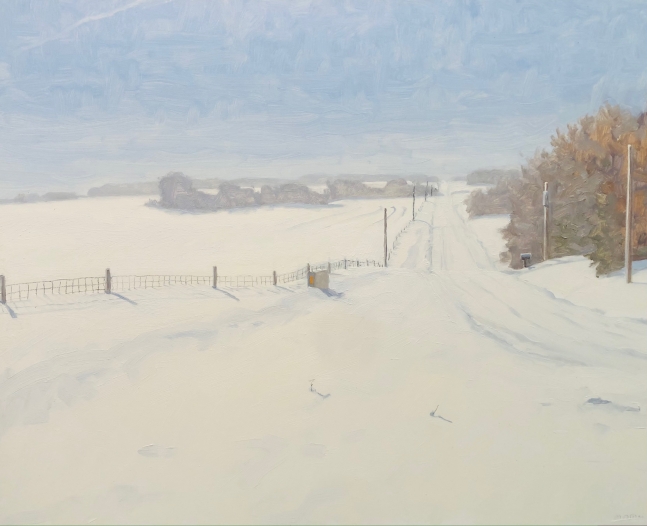 Snowed In, Napton (SOLD), 16&quot; x 20&quot;