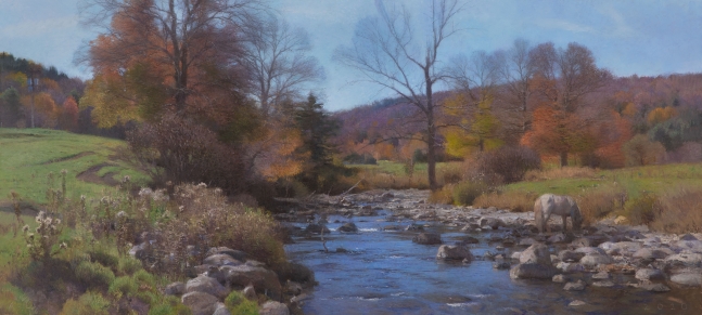 Stony Creek  27.25" x 60"  Oil On Canvas