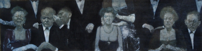 Sitting In The Audience (SOLD), 18&quot; x 69&quot;