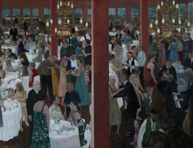 Of Weddings Before The War  47" x 62"  Oil On Canvas