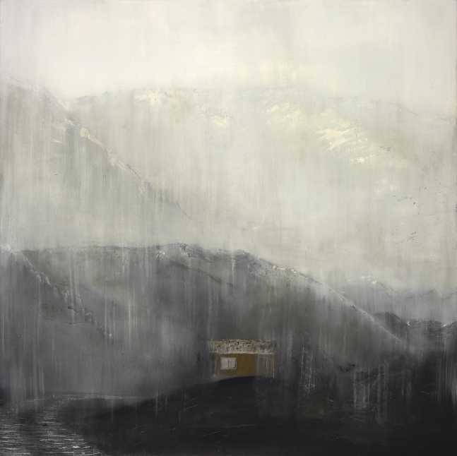 Rhea Cutillo, The Watchpost 38" x 38"  Oil On Canvas
