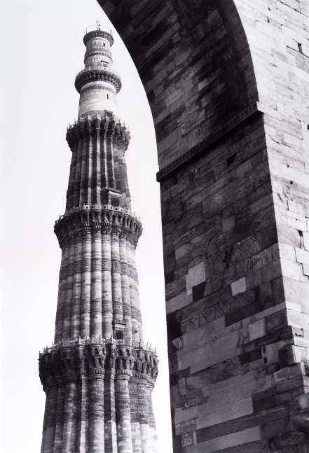 Qutb Minar, Delhi  17" x 11.5"  Toned Silver Gelatin Print