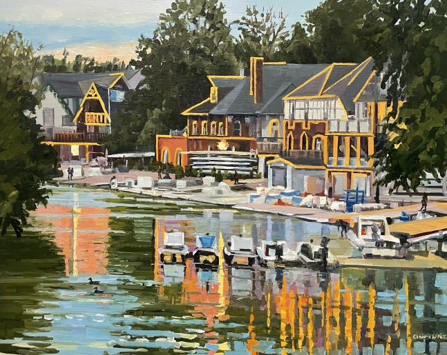 Putting The Boats To Bed  24" x 30"  Oil On Linen