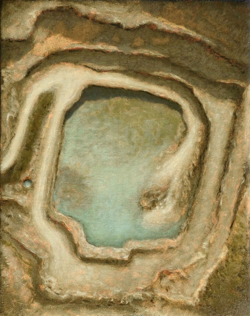 Ted Walsh, Quarry Study  11.5" x 9"  Oil On Panel
