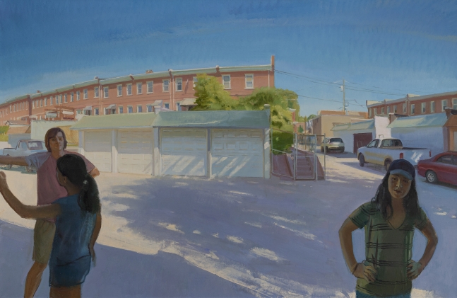 Marcus And Mina With Rowhouses, 52&quot; x 80&quot;