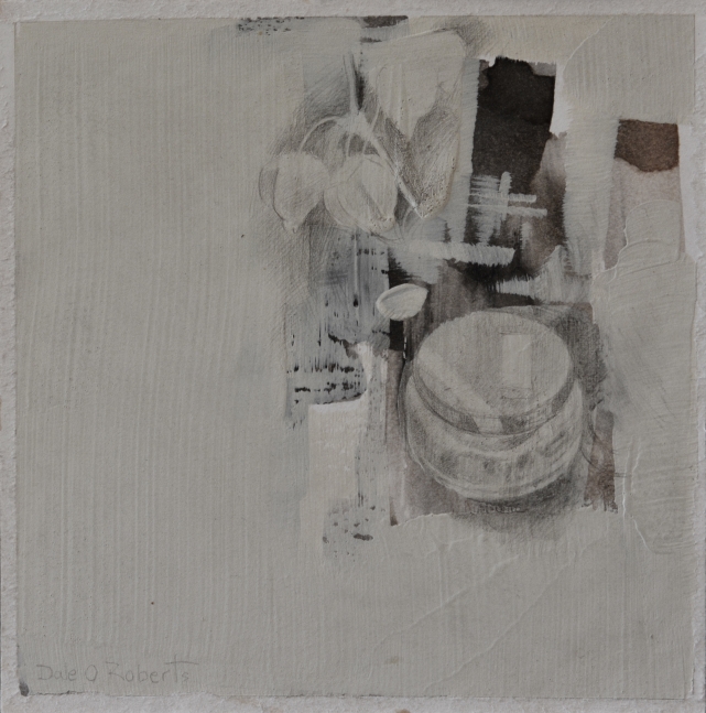 Subtle Still Life  6" x 6"  Silverpoint With Wash