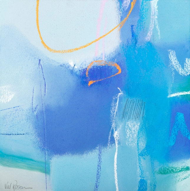 Val Rossman, So Blue Sky  10" x 10"  Pastel