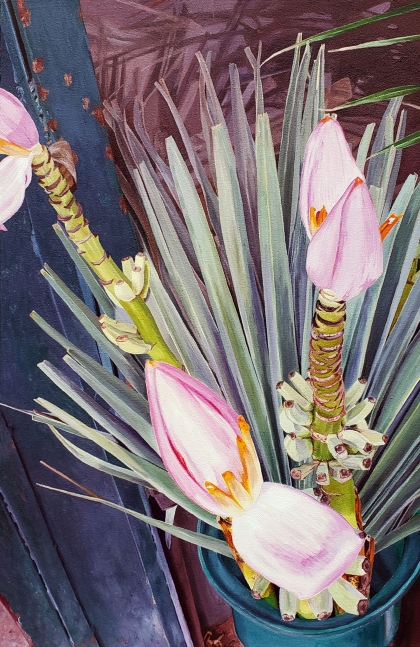 Pink Banana Flower (SOLD), 28.5&quot; x 19&quot;