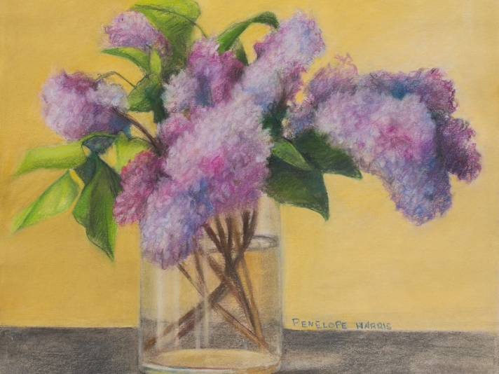 Lilac Study, Penelope Harris, Pastel